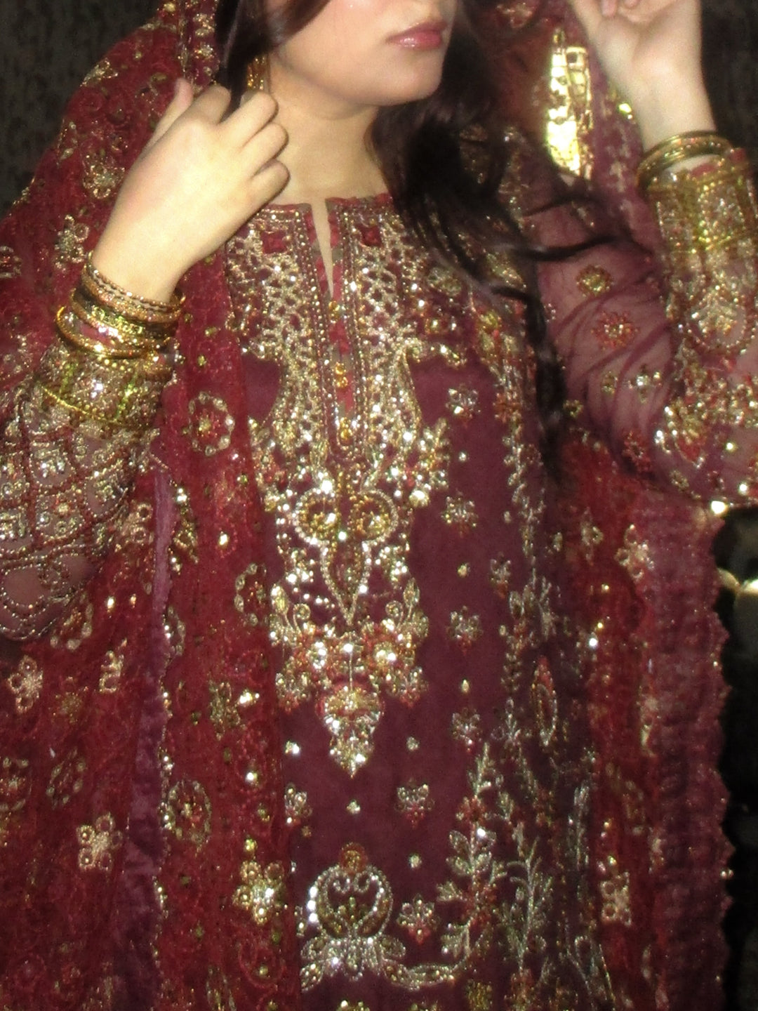 Chantelle by Baroque Unstitched Chiffon Embroidered Suits 3 Piece BQ25FC CH14-07 - Festive Collection