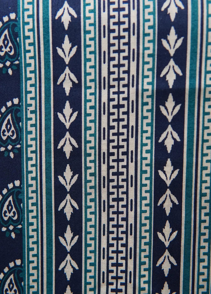 Digital Print By Bin Saeed Printed Lawn Suit Unstitched 3 Piece BN24F Blue - Summer Collection