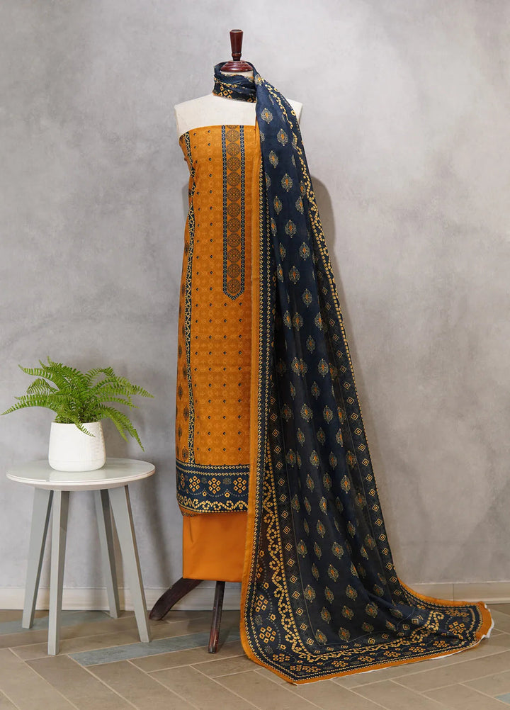 Digital Print By Bin Saeed Printed Lawn Suit Unstitched 3 Piece BS24D D-553 - Summer Collection