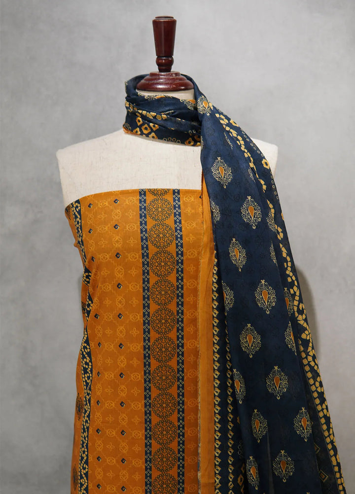 Digital Print By Bin Saeed Printed Lawn Suit Unstitched 3 Piece BS24D D-553 - Summer Collection