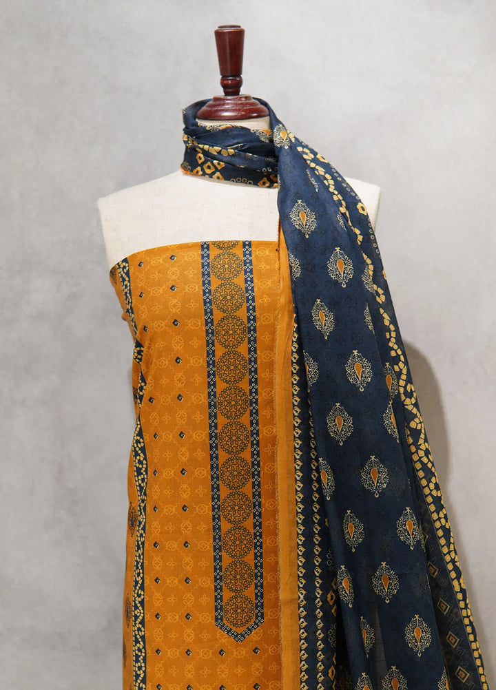 Digital Print By Bin Saeed Printed Lawn Suit Unstitched 3 Piece BS24D D-553 - Summer Collection