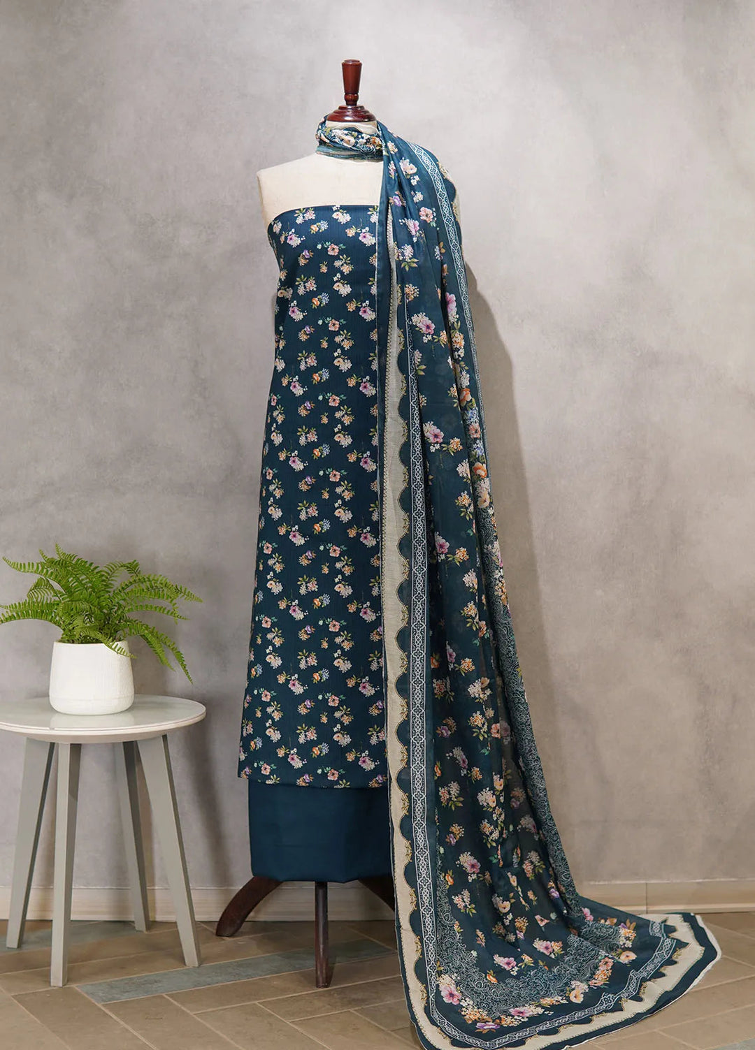 Digital Print By Bin Saeed Printed Lawn Suit Unstitched 3 Piece BS24F D-534 - Summer Collection