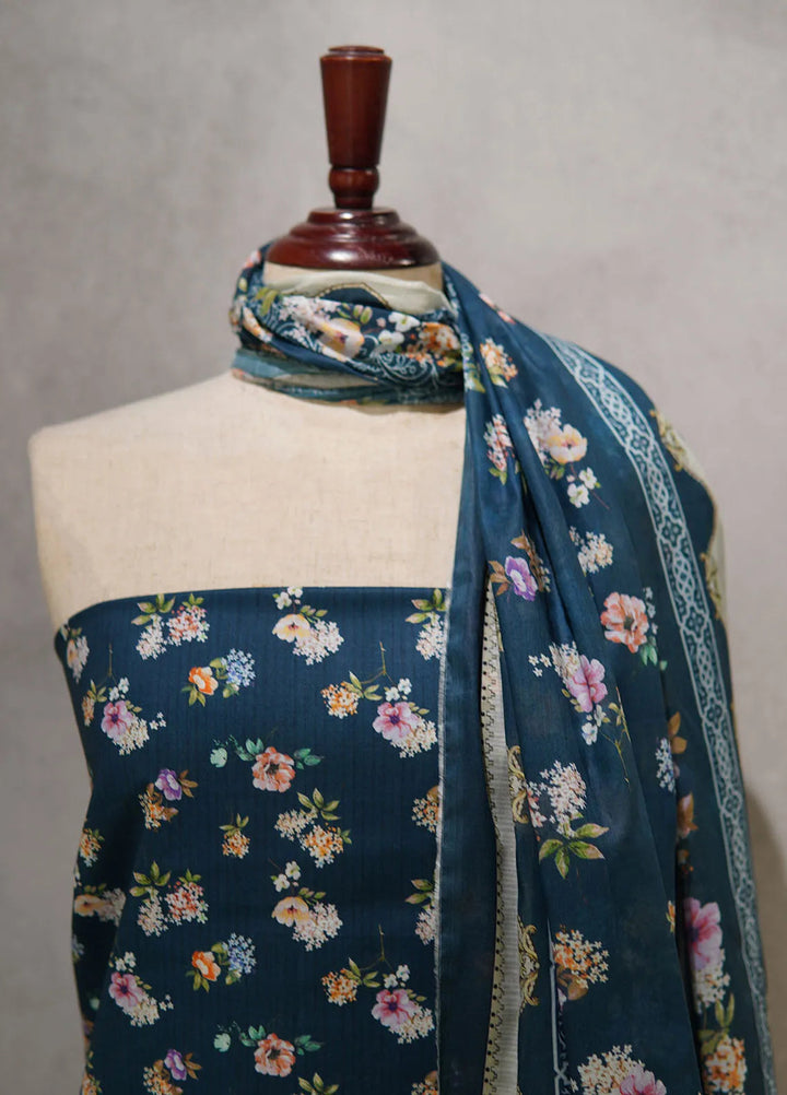 Digital Print By Bin Saeed Printed Lawn Suit Unstitched 3 Piece BS24F D-534 - Summer Collection