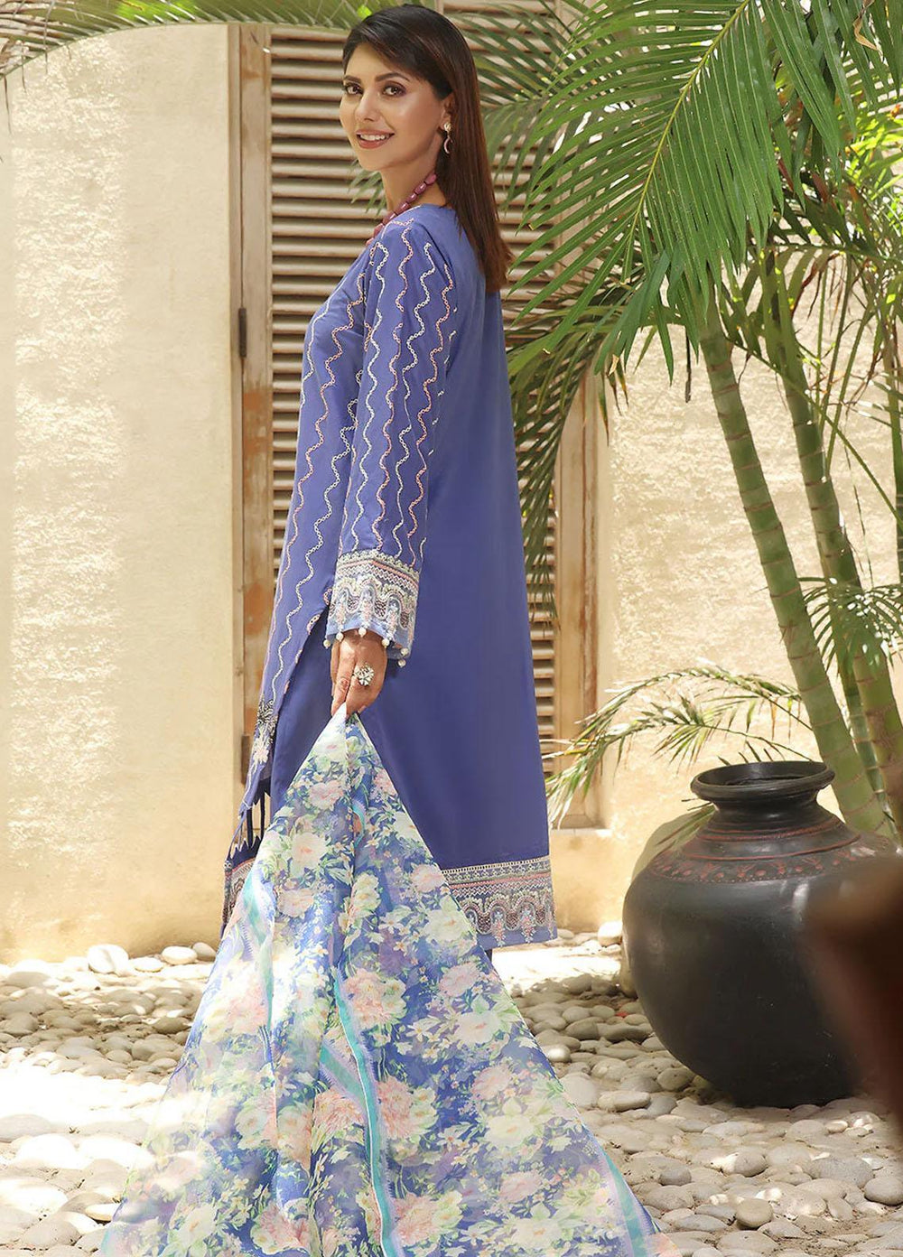 Dilara By Khas Embroidered Lawn Suits Unstitched 3 Piece KHS23D KOE-17030 - Summer Collection