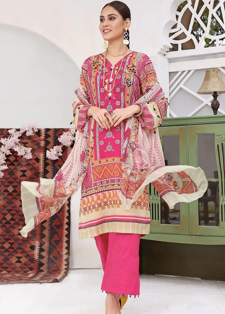 Dilara By Khas Embroidered Lawn Suits Unstitched 3 Piece KHS23D KC-1407 - Summer Collection