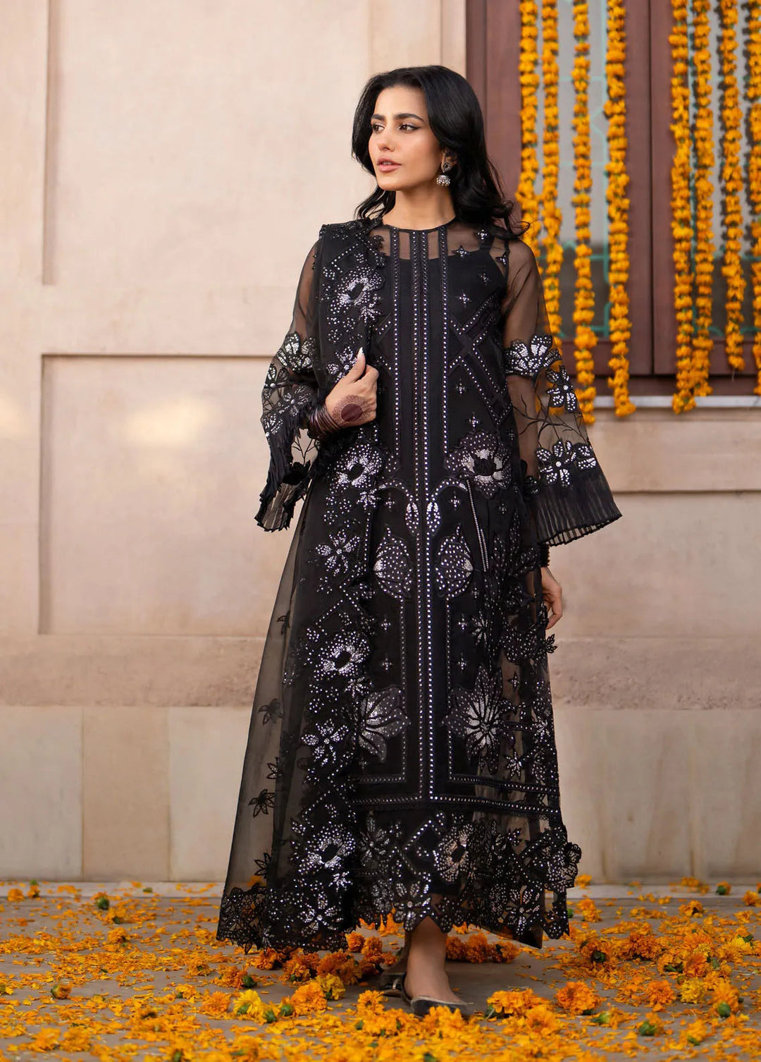 Dilbaro By Bin Ilyas Embroidered Lawn Suits Unstitched 3 Piece BI24D 402A - Festive Collection