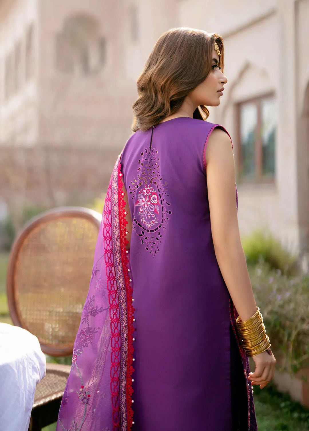 Dilbaro By Bin Ilyas Embroidered Lawn Suits Unstitched 3 Piece BI24D 404A - Festive Collection