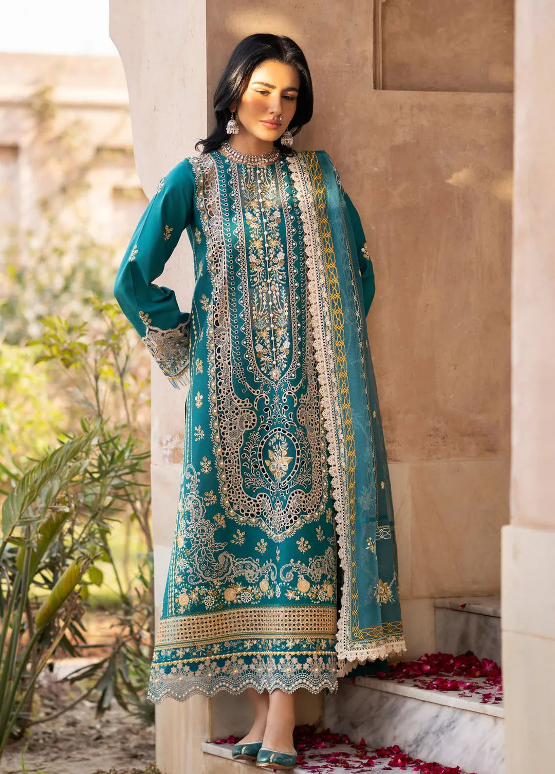 Dilbaro By Bin Ilyas Embroidered Lawn Suits Unstitched 3 Piece BI24D 404B - Festive Collection