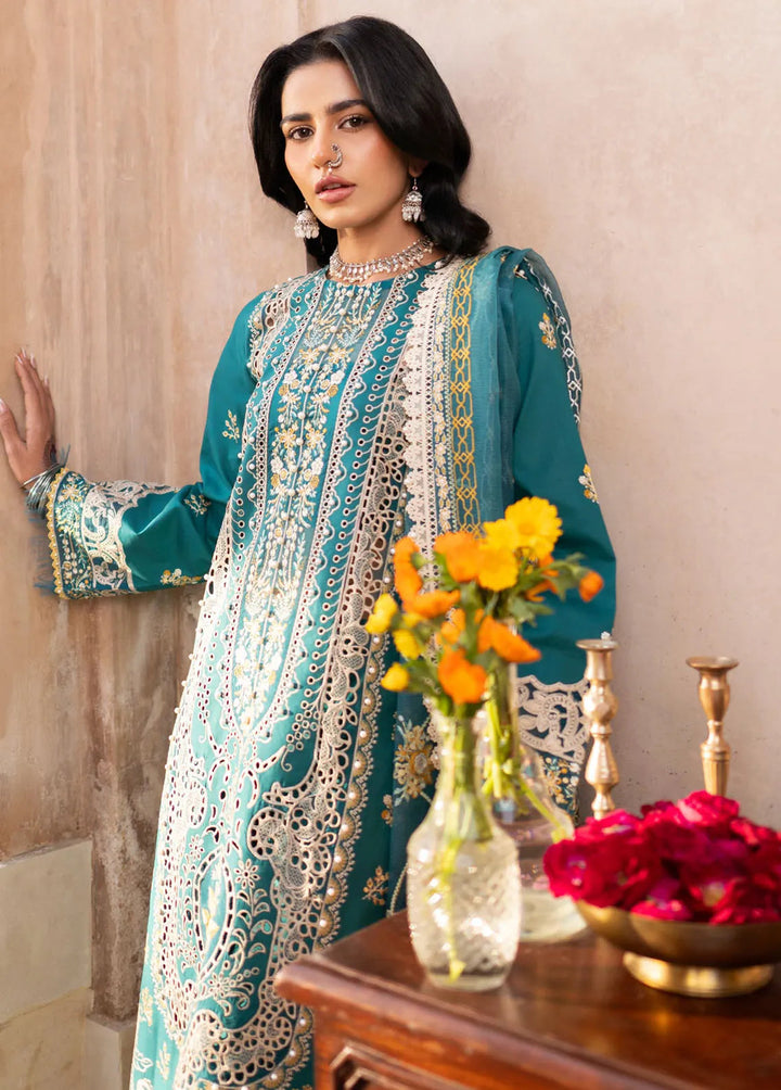 Dilbaro By Bin Ilyas Embroidered Lawn Suits Unstitched 3 Piece BI24D 404B - Festive Collection