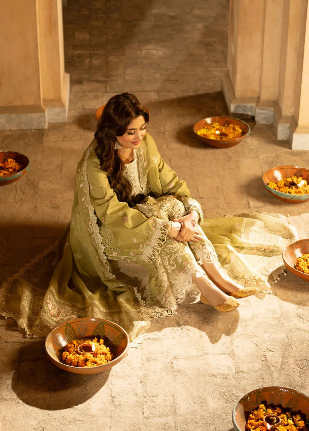 Dilbaro By Bin Ilyas Embroidered Lawn Suits Unstitched 3 Piece BI24D 405A - Festive Collection