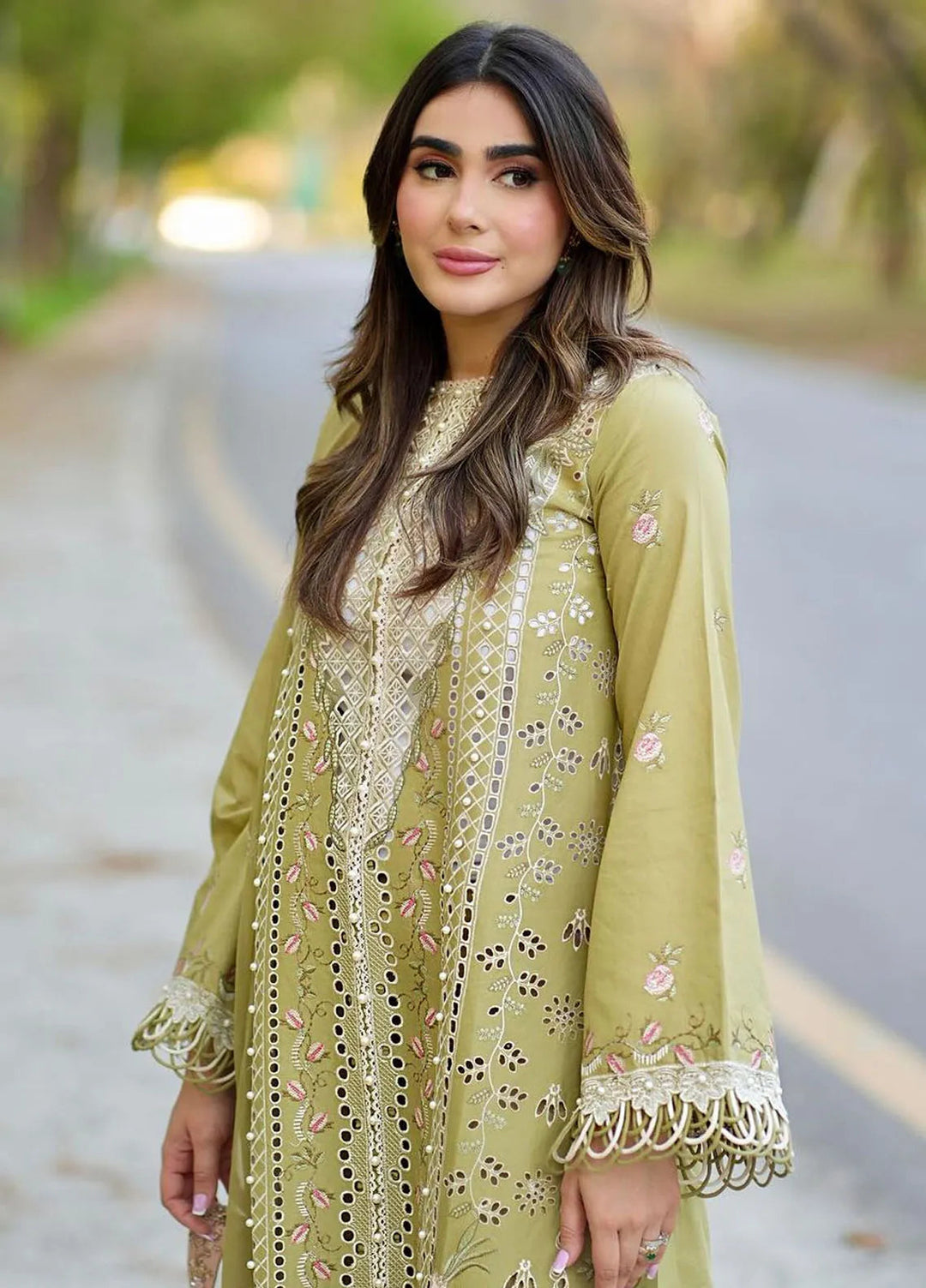 Dilbaro By Bin Ilyas Embroidered Lawn Suits Unstitched 3 Piece BI24D 405A - Festive Collection