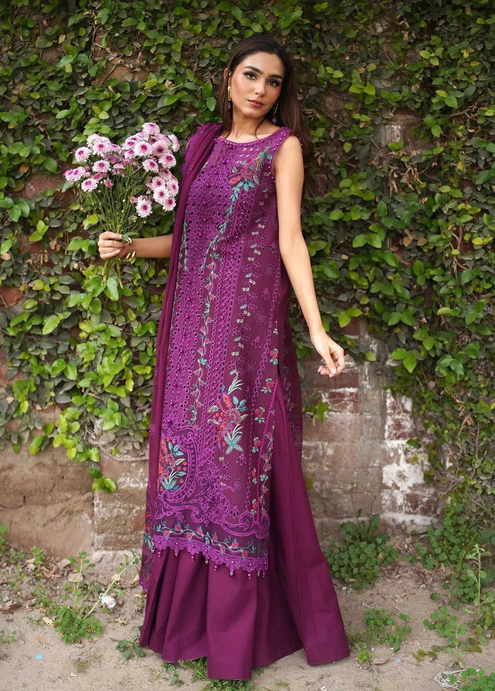 Dilbaro By Bin Ilyas Embroidered Lawn Suits Unstitched 3 Piece BI24D 405B - Festive Collection