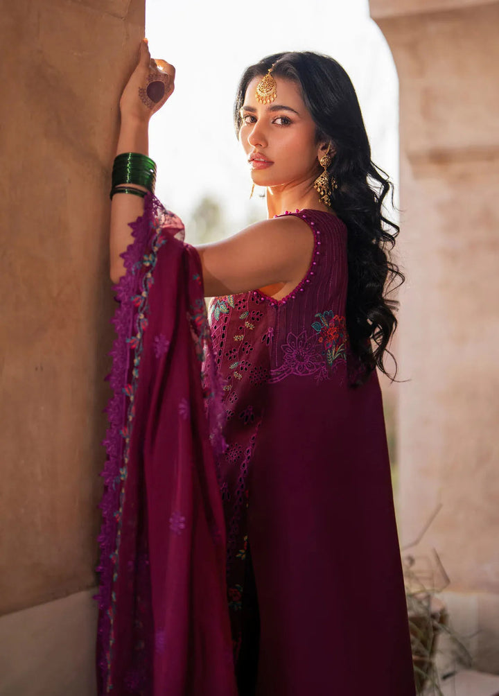 Dilbaro By Bin Ilyas Embroidered Lawn Suits Unstitched 3 Piece BI24D 405B - Festive Collection