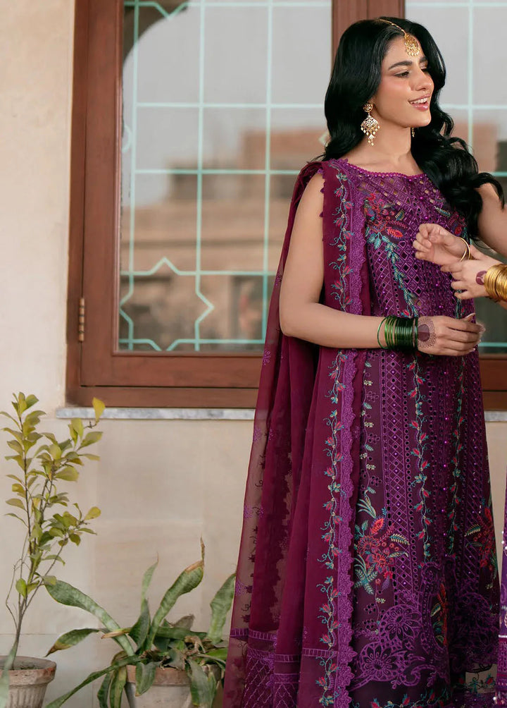 Dilbaro By Bin Ilyas Embroidered Lawn Suits Unstitched 3 Piece BI24D 405B - Festive Collection