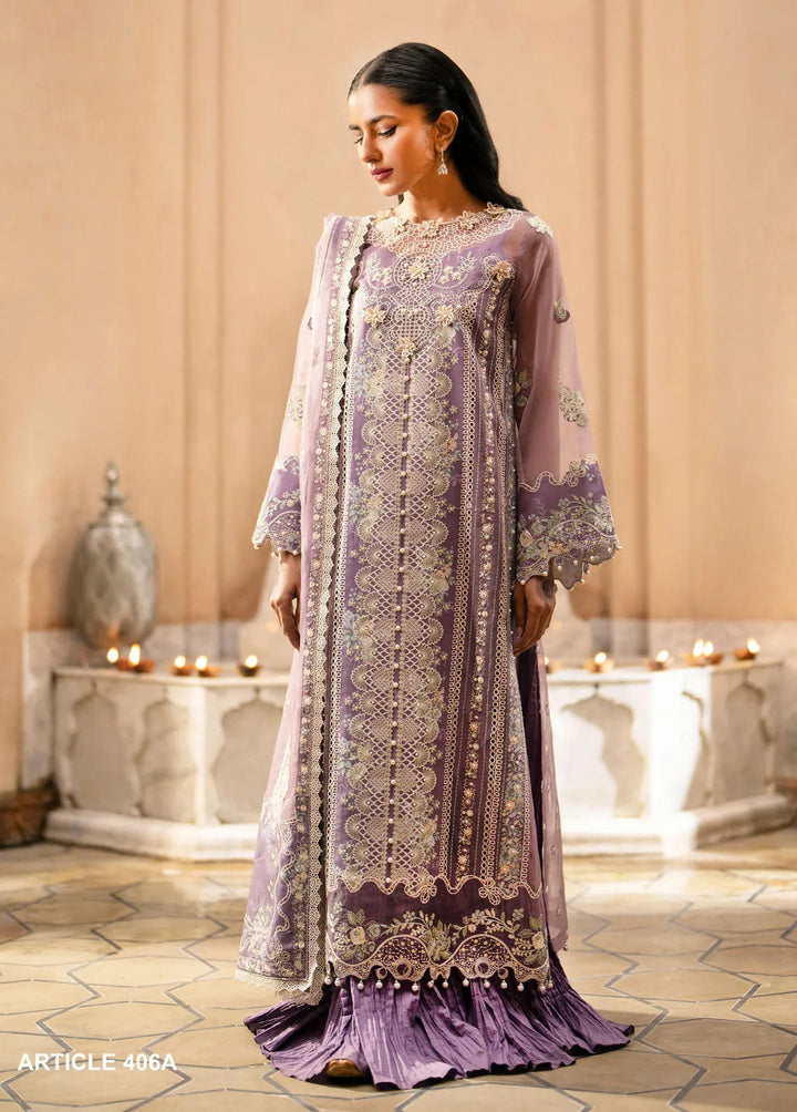 Dilbaro By Bin Ilyas Embroidered Lawn Suits Unstitched 3 Piece BI24D 406A - Festive Collection