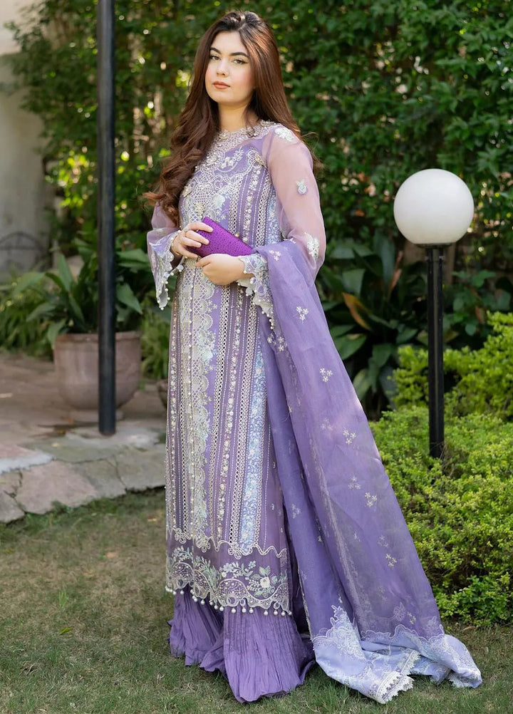 Dilbaro By Bin Ilyas Embroidered Lawn Suits Unstitched 3 Piece BI24D 406A - Festive Collection