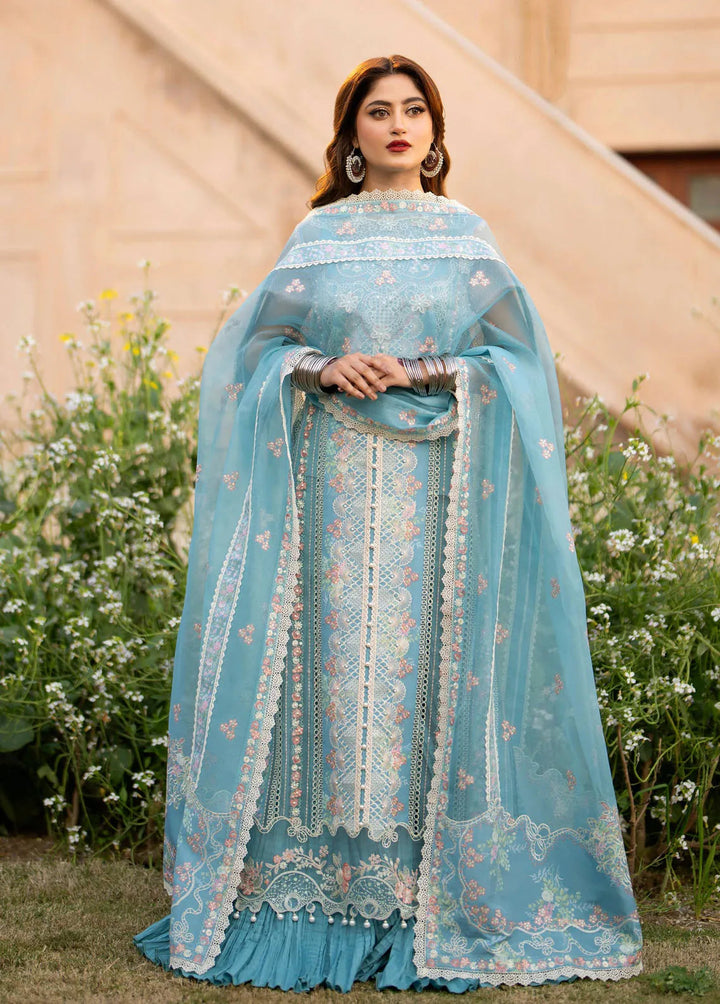 Dilbaro By Bin Ilyas Embroidered Lawn Suits Unstitched 3 Piece BI24D 406B - Festive Collection