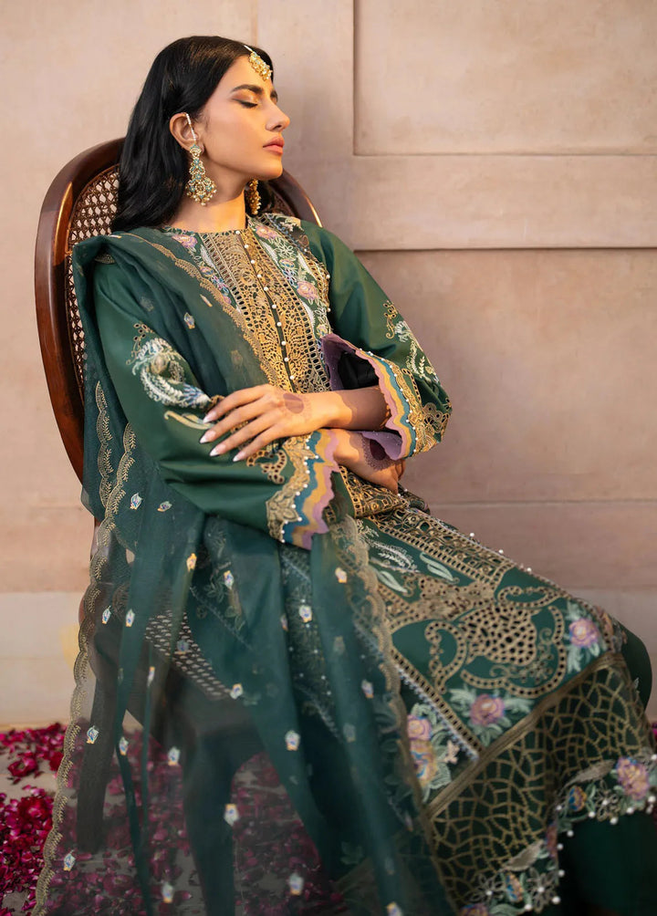 Dilbaro By Bin Ilyas Embroidered Lawn Suits Unstitched 3 Piece BI24D 407A - Festive Collection