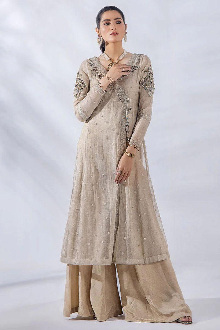 Malook By Shazia Ovais Pret Embroidered Net 4 Piece Suit MLK23D Anna