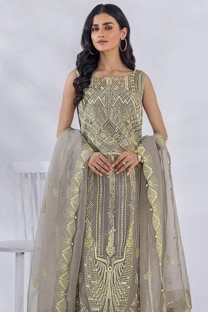 Malook By Shazia Ovais Pret Embroidered Organza 4 Piece Suit MLK23D Eliza