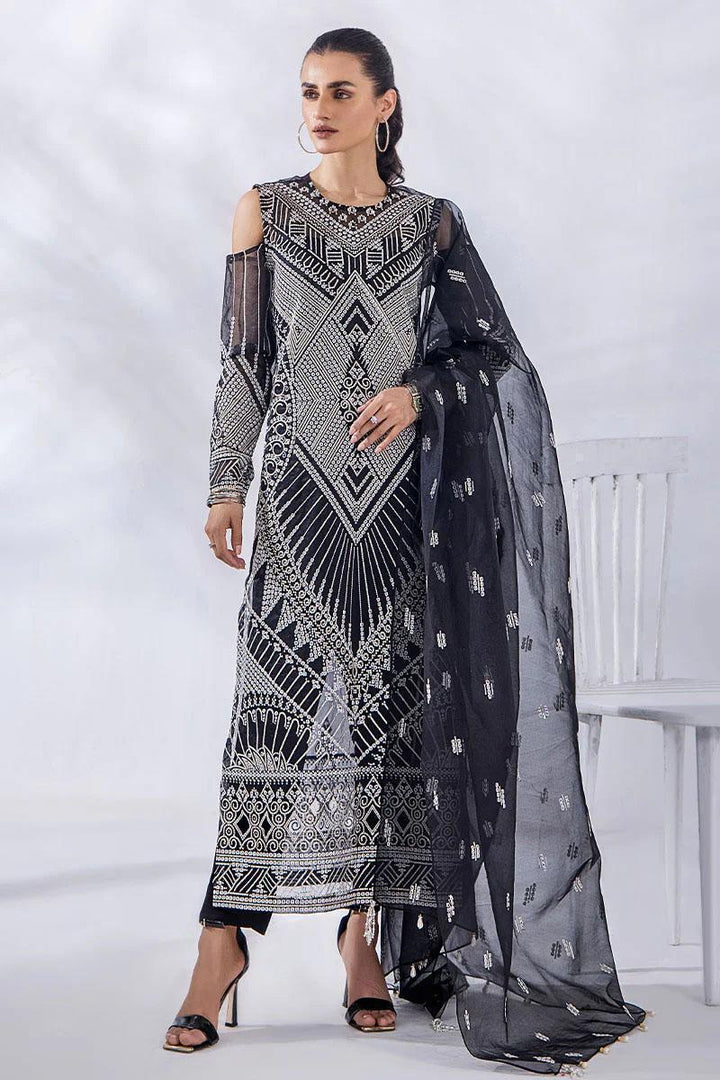 Malook By Shazia Ovais Pret Embroidered Organza 4 Piece Suit MLK23D Reina