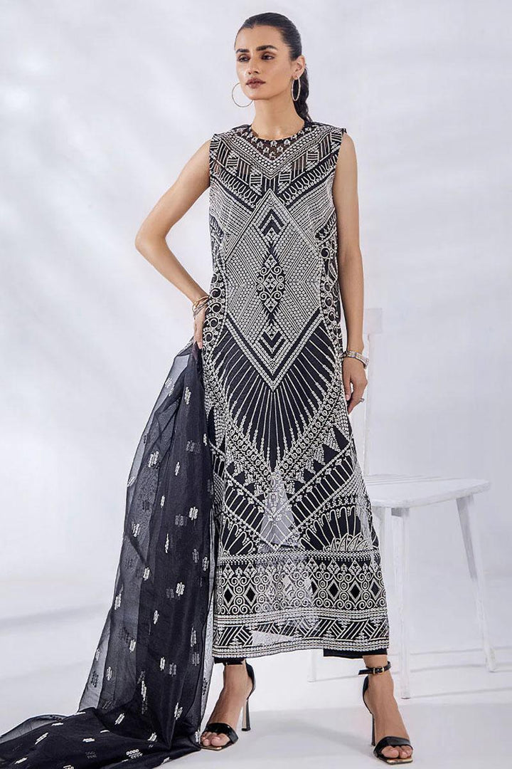 Malook By Shazia Ovais Pret Embroidered Organza 4 Piece Suit MLK23D Reina