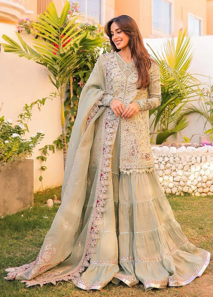 Dilnaaz By Qalamkar Embroidered Missouri Suits Unstitched 3 Piece QLM23DZ DN-6 Fariza - Wedding Collection