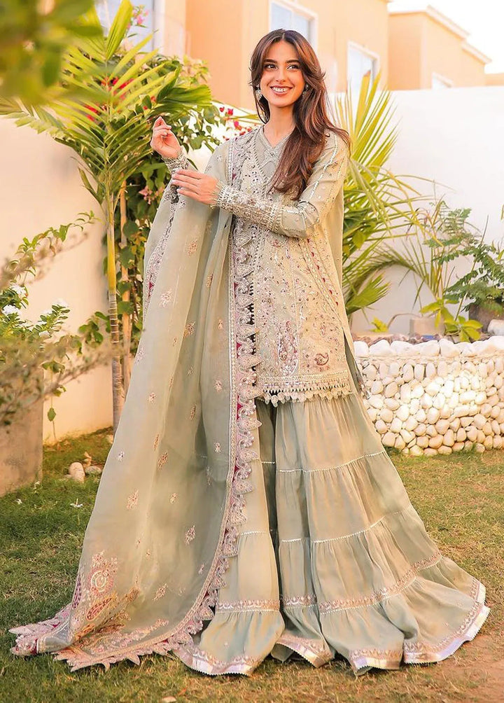 Dilnaaz By Qalamkar Embroidered Missouri Suits Unstitched 3 Piece QLM23DZ DN-6 Fariza - Wedding Collection