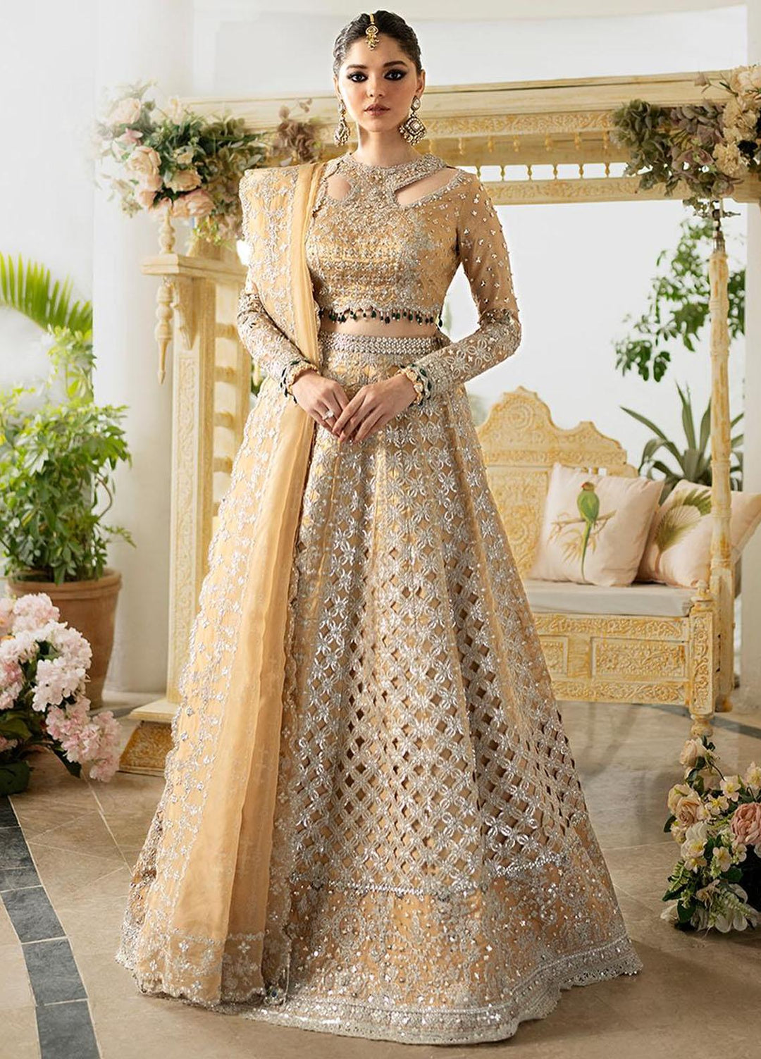 Dilnaaz By Qalamkar Embroidered Missouri Suits Unstitched 4 Piece QLM23DZ DN-1 Imaan - Wedding Collection