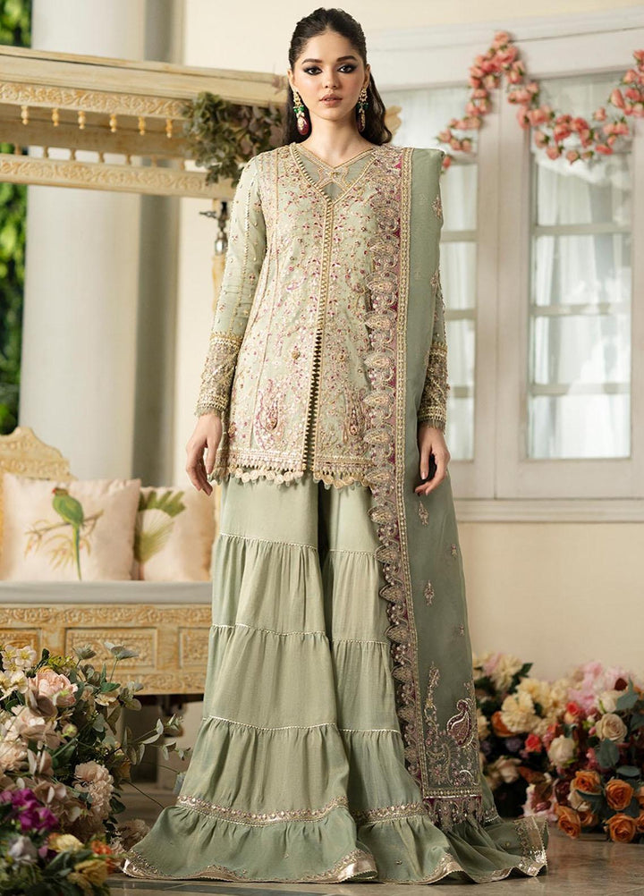 Dilnaaz By Qalamkar Embroidered Missouri Suits Unstitched 3 Piece QLM23DZ DN-6 Fariza - Wedding Collection