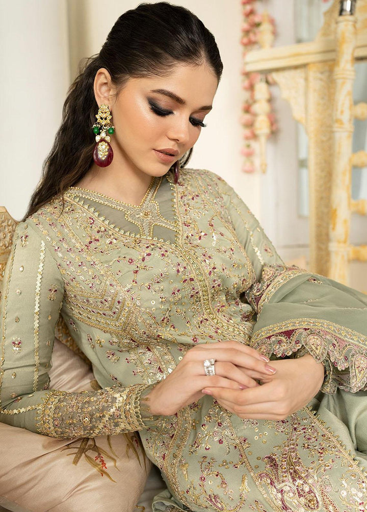 Dilnaaz By Qalamkar Embroidered Missouri Suits Unstitched 3 Piece QLM23DZ DN-6 Fariza - Wedding Collection
