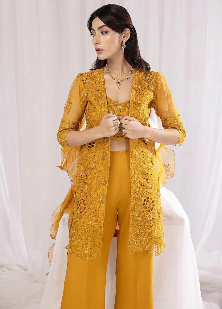 Diva By Izel Embroidered Chiffon Suits Unstitched 4 Piece IZL23DV Kesha - Luxury Collection
