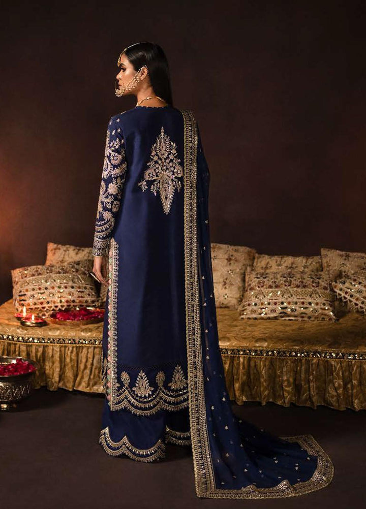 Divani By Afrozeh Embroidered Raw Silk Suits Unstitched 3 Piece AF22D 001 Maya - Luxury Collection