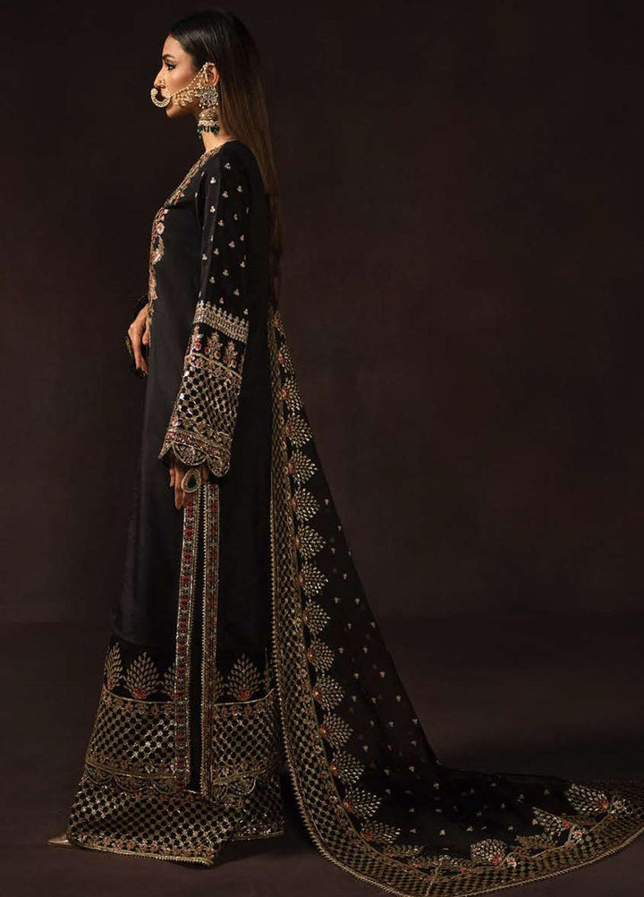 Divani By Afrozeh Embroidered Raw Silk Suits Unstitched 3 Piece AF22D 002 Raya - Luxury Collection