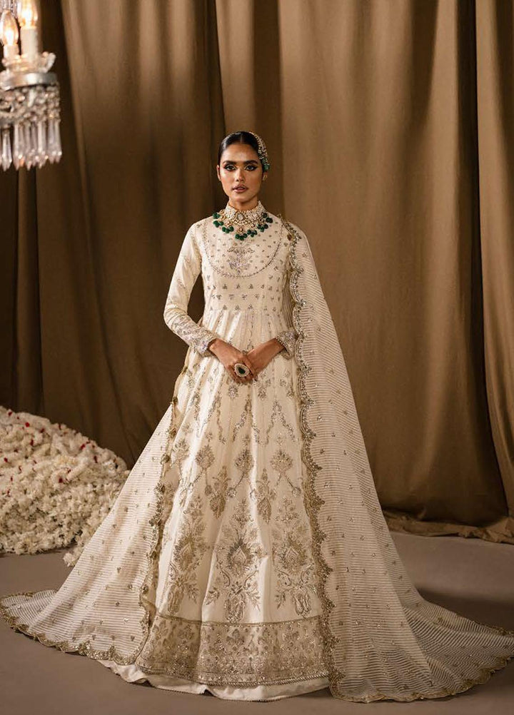 Divani By Afrozeh Embroidered Raw Silk Suits Unstitched 2 Piece AF22D 004 Saaz - Luxury Collection