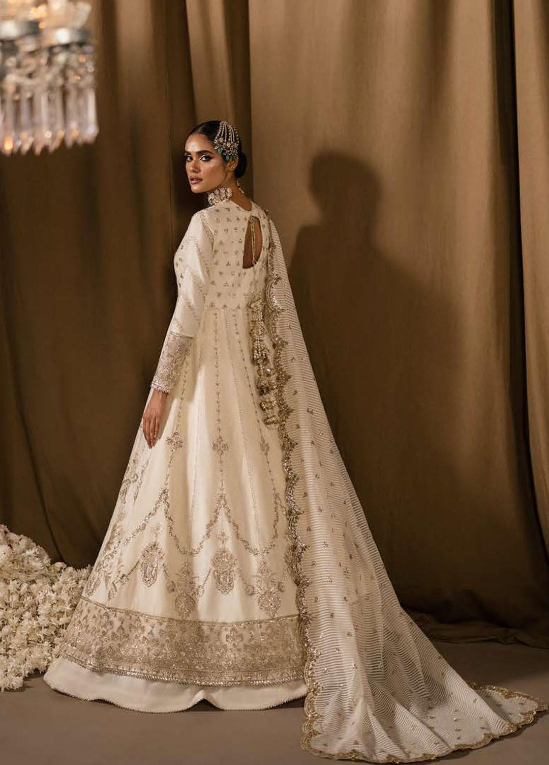 Divani By Afrozeh Embroidered Raw Silk Suits Unstitched 2 Piece AF22D 004 Saaz - Luxury Collection