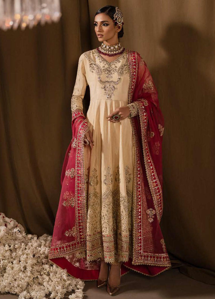 Divani By Afrozeh Embroidered Raw Silk Suits Unstitched 3 Piece AF22D 005 Raqs - Luxury Collection