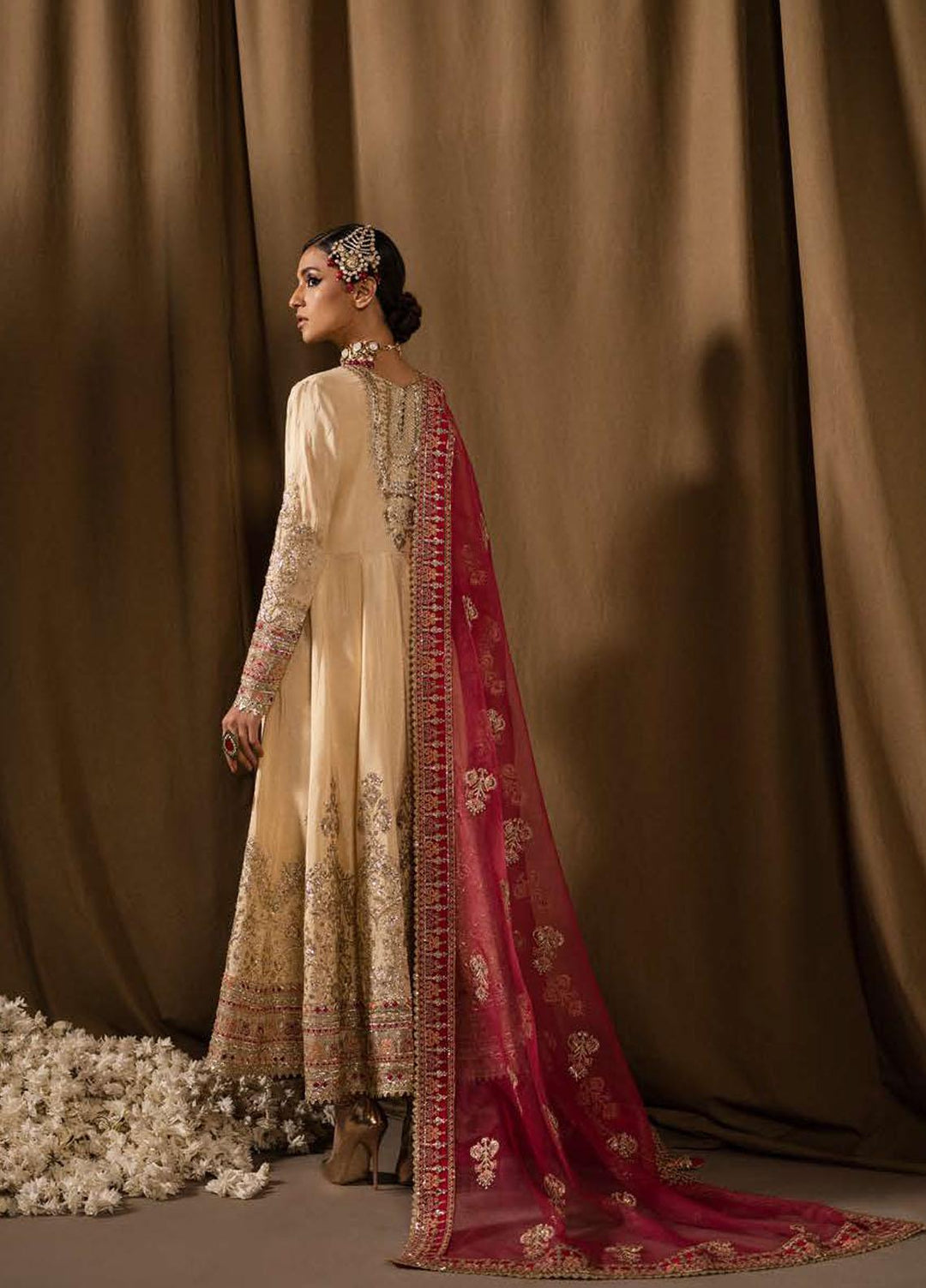 Divani By Afrozeh Embroidered Raw Silk Suits Unstitched 3 Piece AF22D 005 Raqs - Luxury Collection