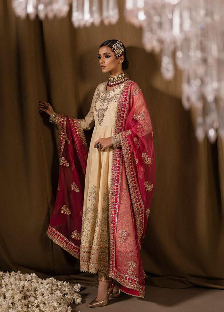 Divani By Afrozeh Embroidered Raw Silk Suits Unstitched 3 Piece AF22D 005 Raqs - Luxury Collection