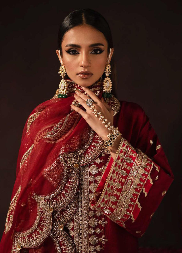 Divani By Afrozeh Embroidered Raw Silk Suits Unstitched 3 Piece AF22D 007 Mushk - Luxury Collection