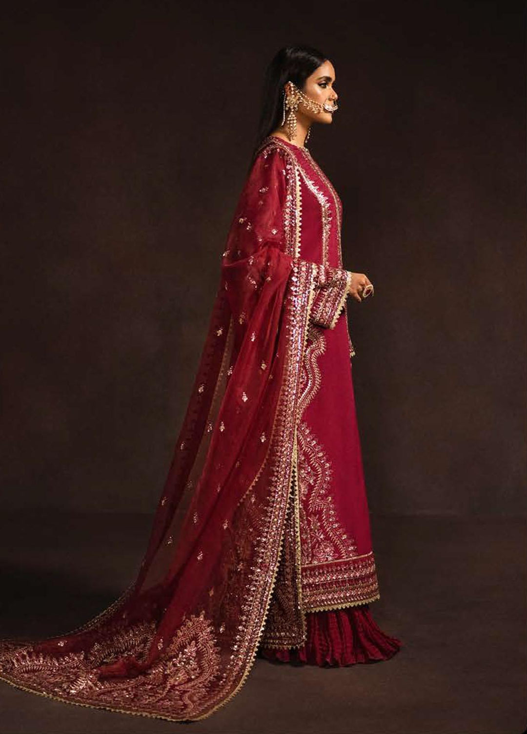 Divani By Afrozeh Embroidered Raw Silk Suits Unstitched 3 Piece AF22D 009 Roshan - Luxury Collection