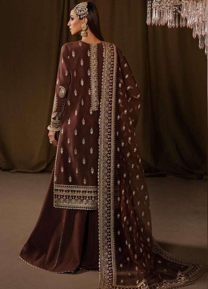 Divani By Afrozeh Embroidered Raw Silk Suits Unstitched 3 Piece AF22D 010 Nafees - Luxury Collection