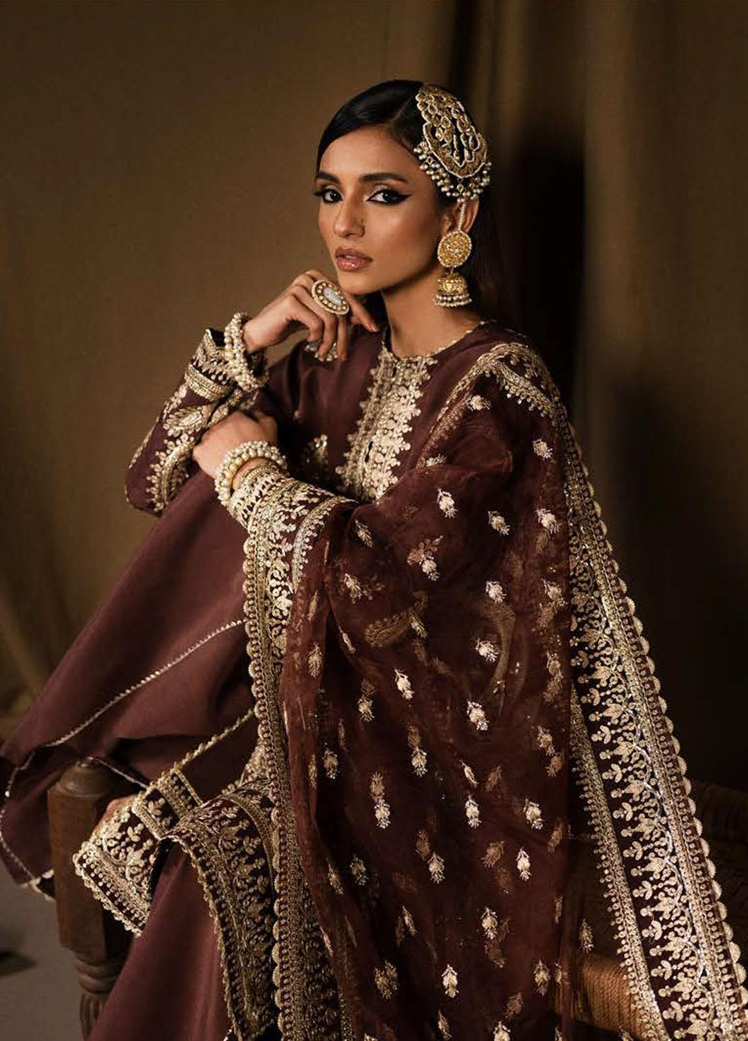 Divani By Afrozeh Embroidered Raw Silk Suits Unstitched 3 Piece AF22D 010 Nafees - Luxury Collection