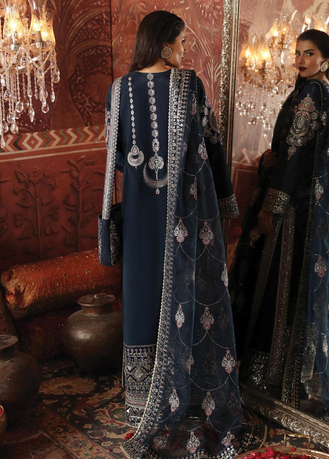 Divani By Afrozeh Embroidered  Suits Unstitched 3 Piece AF23DV AS-V2-01 Naghma - Luxury Collection