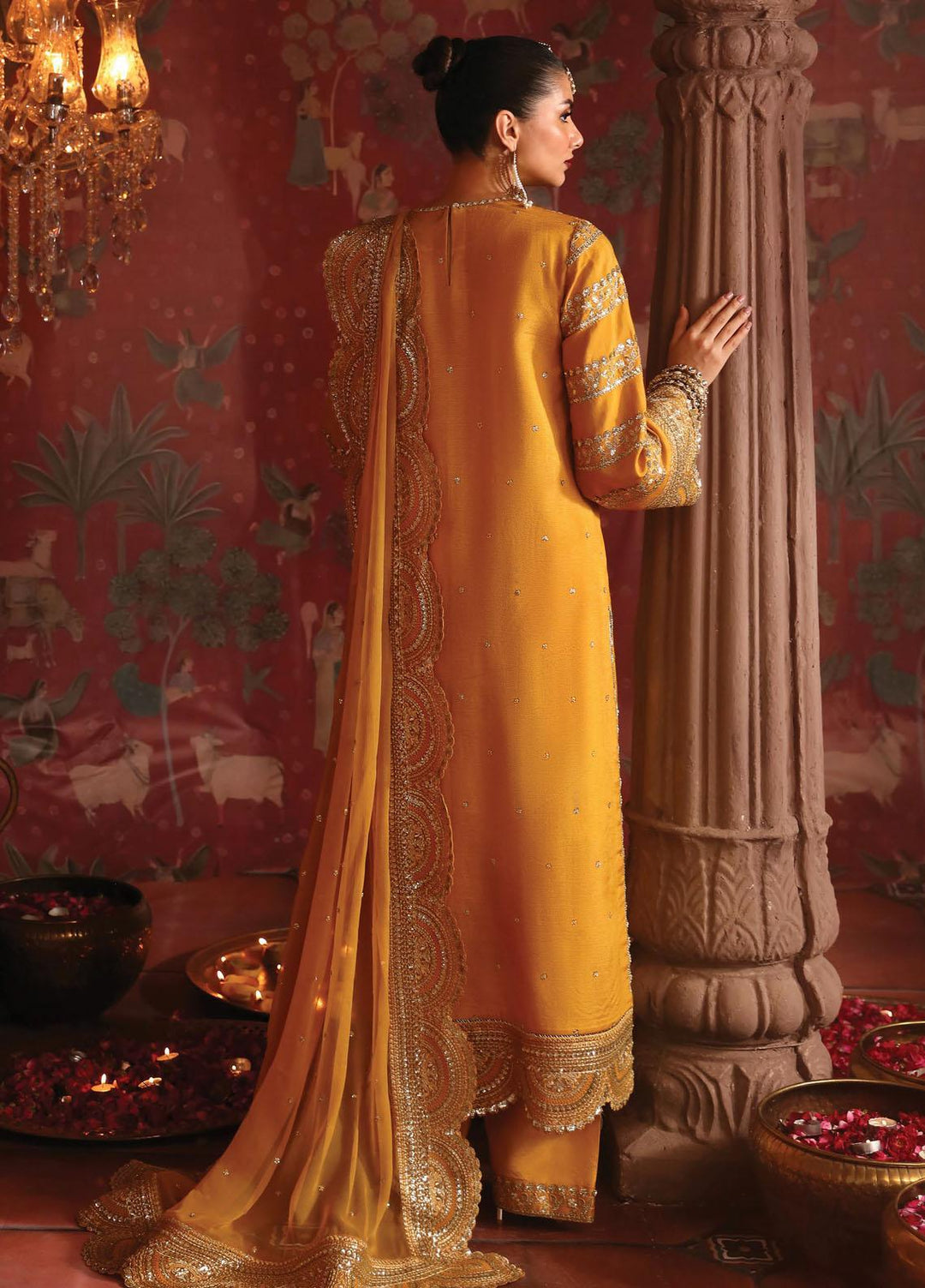Divani By Afrozeh Embroidered  Suits Unstitched 3 Piece AF23DV AS-V2-02 Shama - Luxury Collection