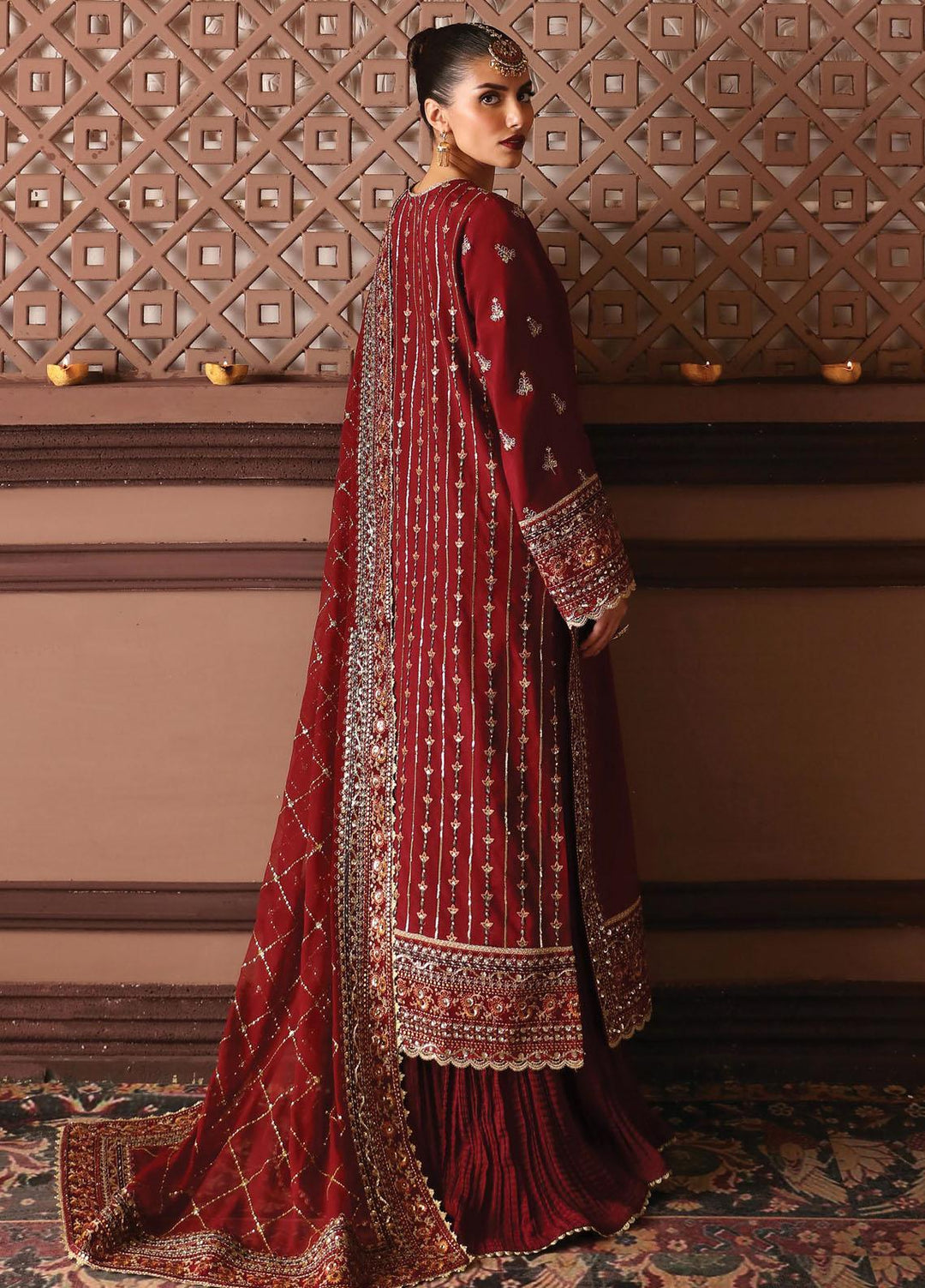 Divani By Afrozeh Embroidered  Suits Unstitched 3 Piece AF23DV AS-V2-05 Naaz - Luxury Collection