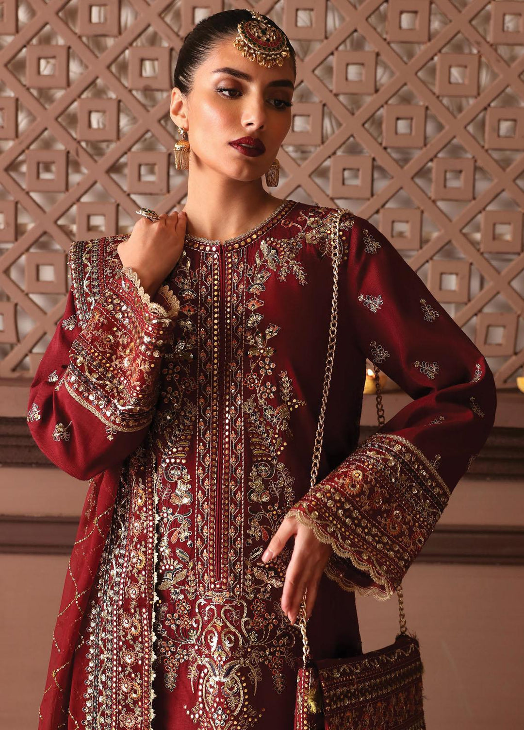 Divani By Afrozeh Embroidered  Suits Unstitched 3 Piece AF23DV AS-V2-05 Naaz - Luxury Collection