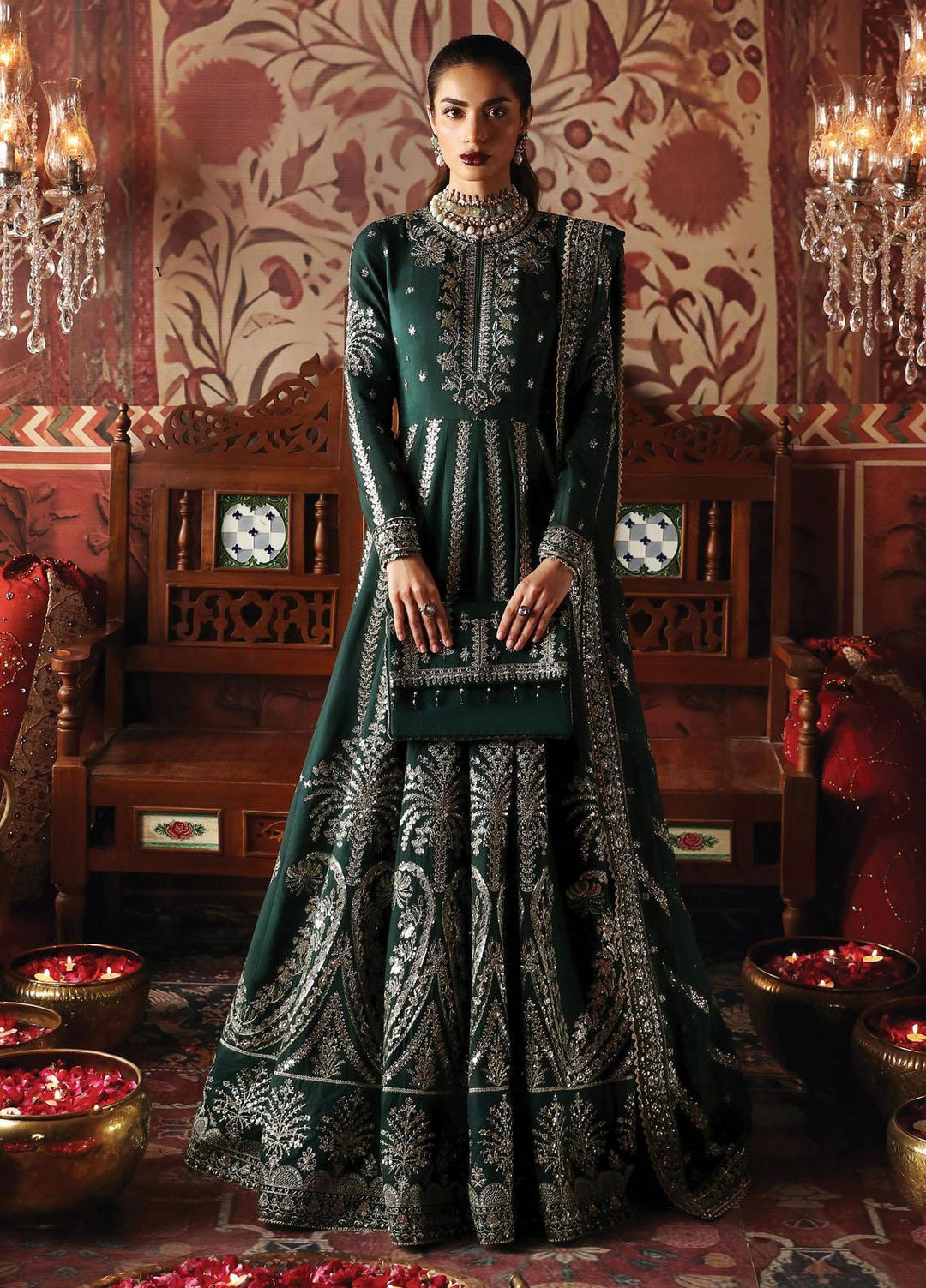 Divani By Afrozeh Embroidered  Suits Unstitched 3 Piece AF23DV AS-V2-07 Zaib - Luxury Collection