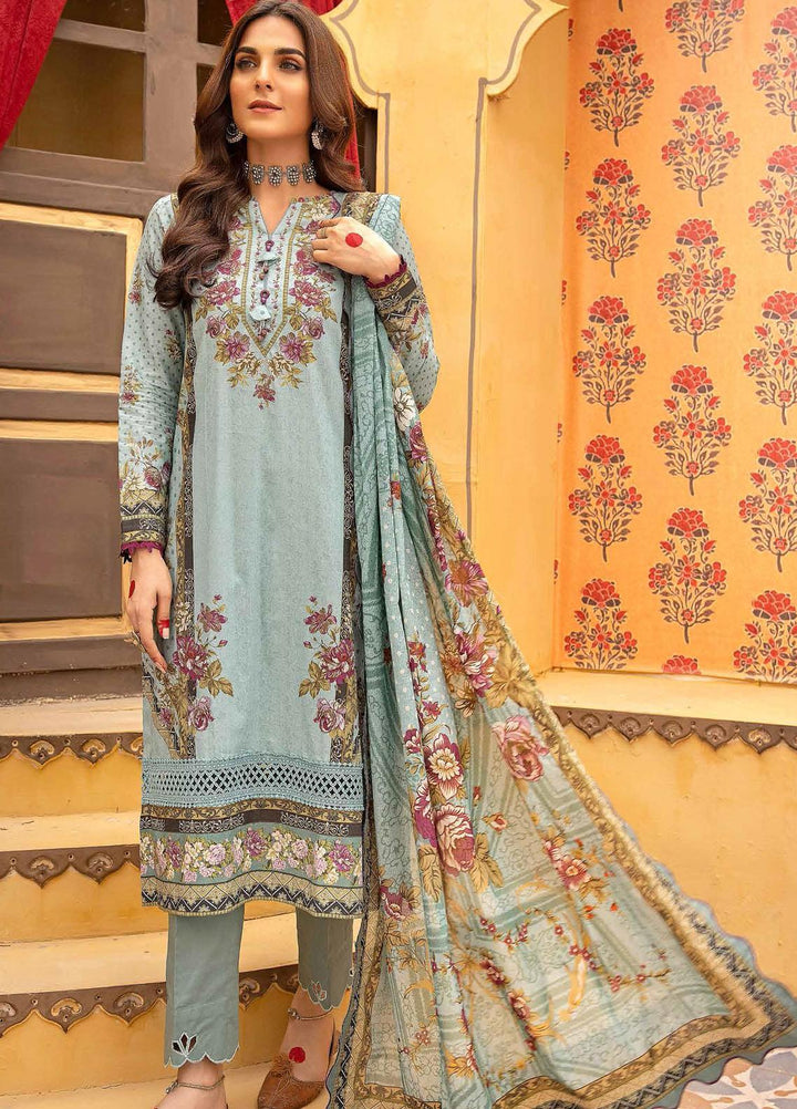 Gul Ahmed Printed  Suits Unstitched 3 Piece GA22CM DN-22090 - Festive Collection