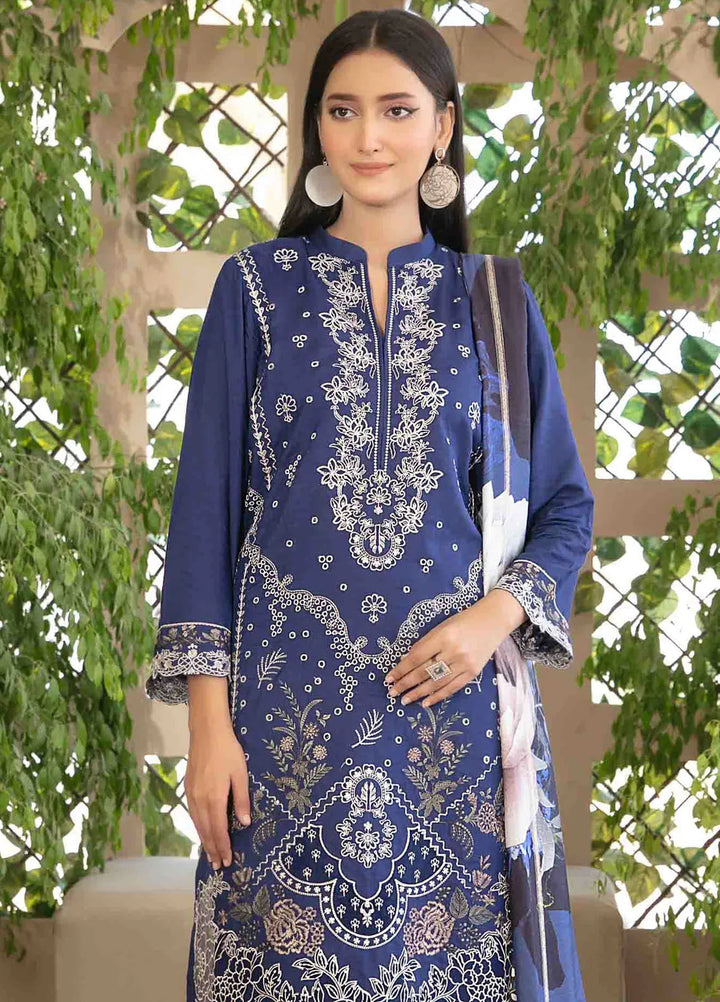 Dorsa by Tawakkal Fabrics Embroidered Slub Suit Unstitched 3 Piece TWF24D D-3716 - Winter Collection